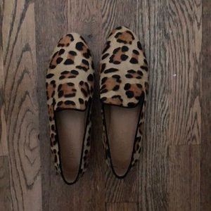Leopard j.crew loafers